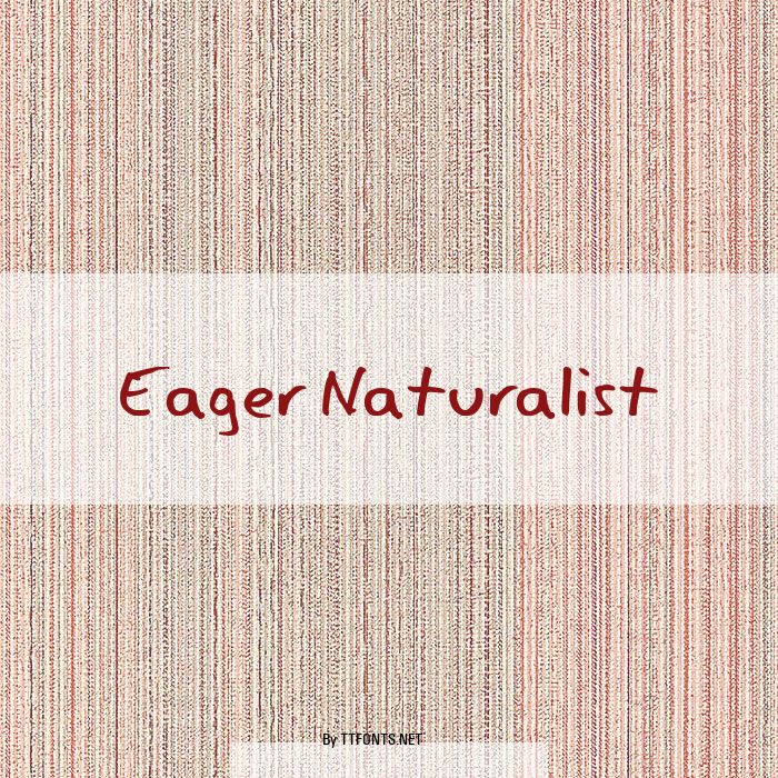 Eager Naturalist example